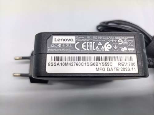 Lenovo Original Small Pin 65W Charger ADLX65CCGE2A